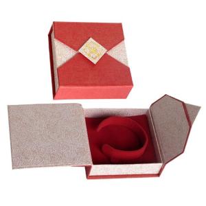 Buy cheap custom logo fashion luxury paper cover paper bracelet box from wholesalers