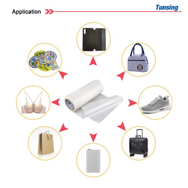 Equivalent to BEMIS 3231 Tunsing hot melt adhesive film for Textile fabric handbags