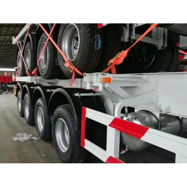 High Strength 13T FUWA Axle 12m Cargo Shipping Flatbed Truck Trailer