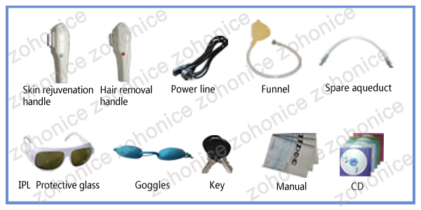 Pigment Removal Body Hair Removal Machine With Two Handles With ISO9001