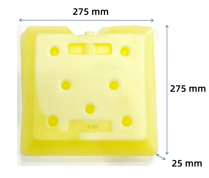 China Customizable Durable PCM Ice Pack with Various Sizes and 2-8C 15-25C Temperature Range on sale