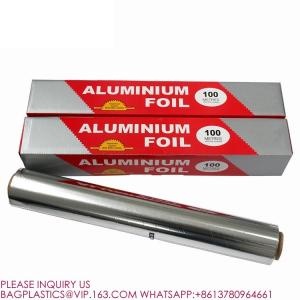 China Customized Household Catering 8011 Aluminum Foil Roll Packaging Cooking Frozen Barbecue on sale