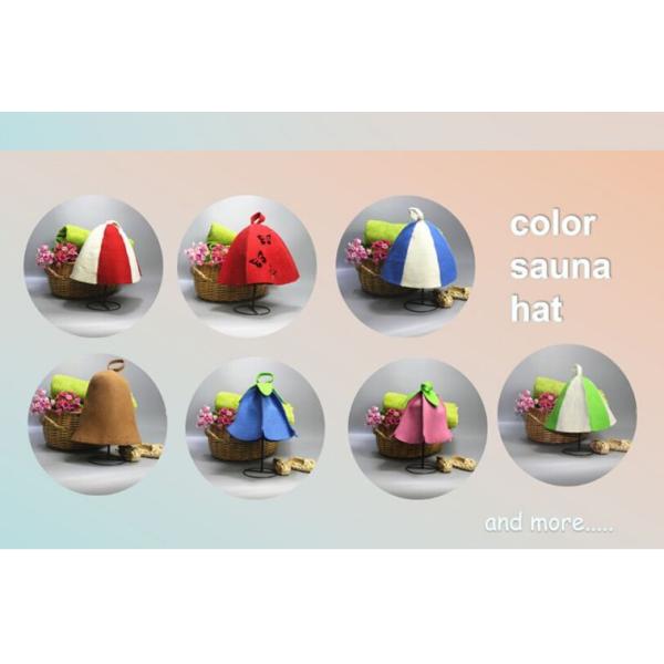 good quality factory price newest design 100% wool felt sauna hat
