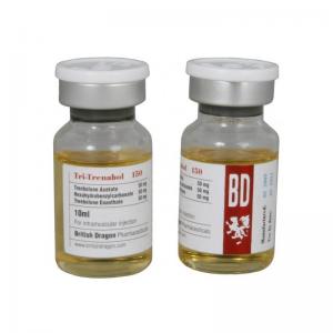 China British Dragon tren Acetate 100mg Glass Vial Labels , Medicine Bottle Label on sale