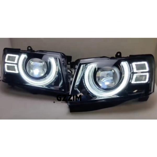 Plastic Nissan Headlights Modified LED Head Lamp For Patrol Y61 2005-2007
