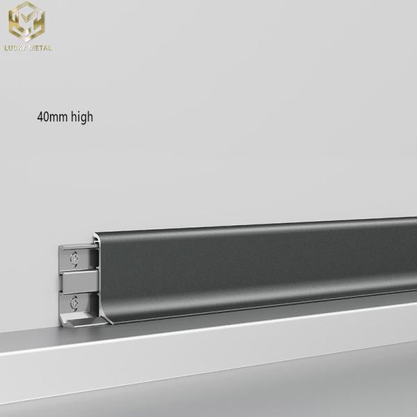 Home Deep Processing Aluminum Skirting Board Baseboard Moulding