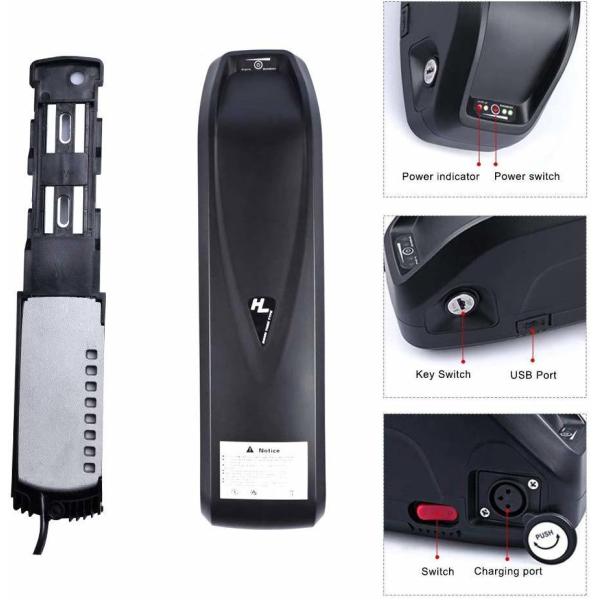 USB Ebike Battery 29PF Ga 35e 13s5p 3500mAh Cells Battery 36V 17.5ah for 1000W Motor