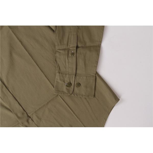 Solid Color Business Men'S Casual Stretch Shirts 59% Cotton 35% Nylon