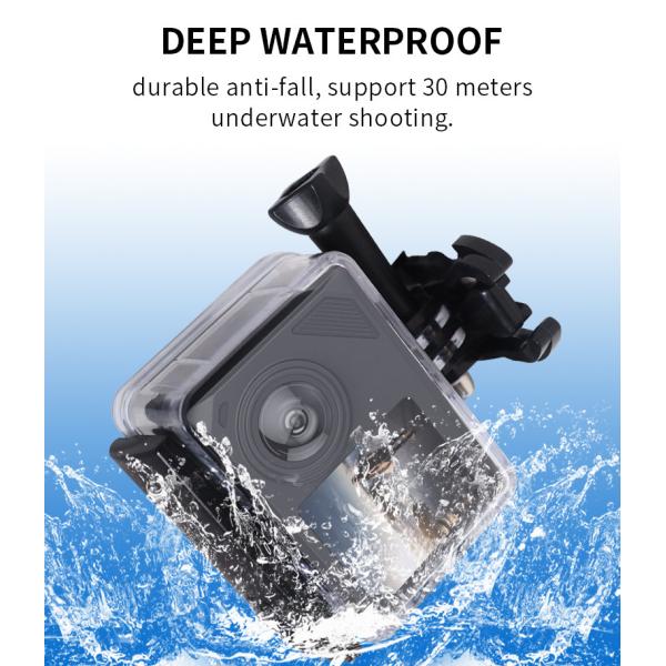 Wireless Selfie 1080P Sports Camera 400mAh Dual Screen Action