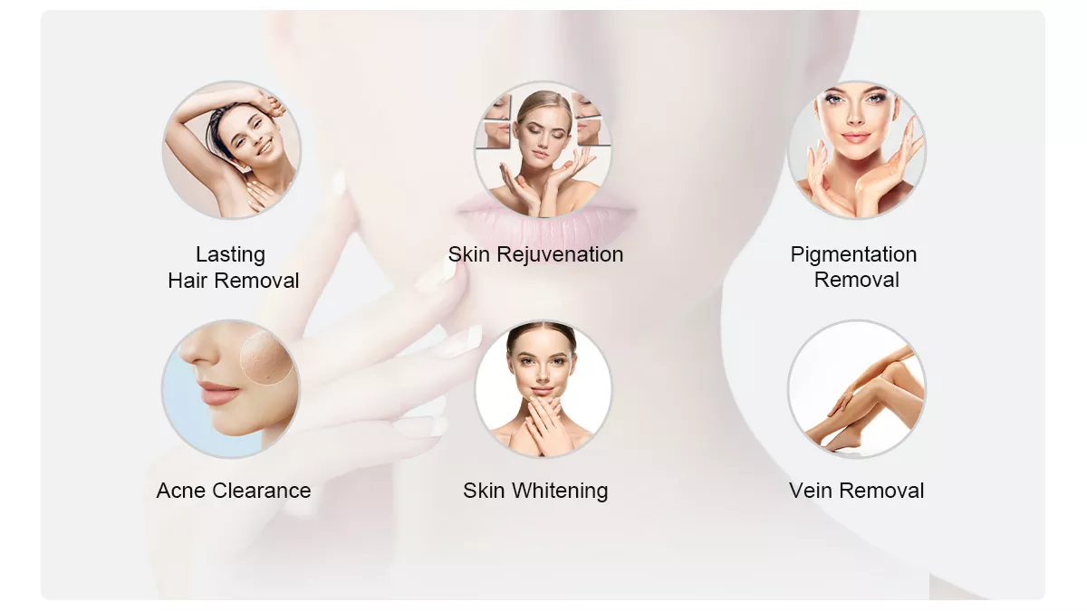 Portable Ipl Opt Shr Shr Opt E Light Handset Lamp Handle Laser Ipl Hair Removal Hair Removing Machine