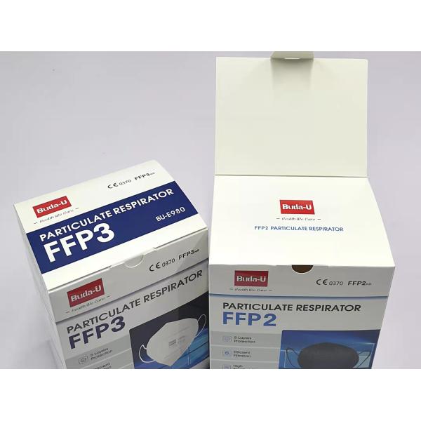 Folding Type FFP2 Disposable Mask Particulate Respirator, FFP2 Protection Level Face Mask CE 0370
