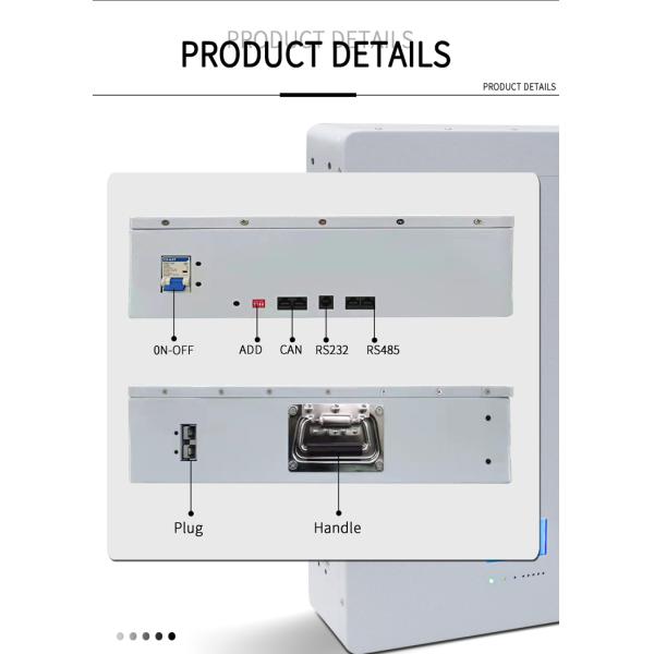 120AH White Wall Mounted Lithium Battery With BMS 48 Volt Lithium Ion Battery