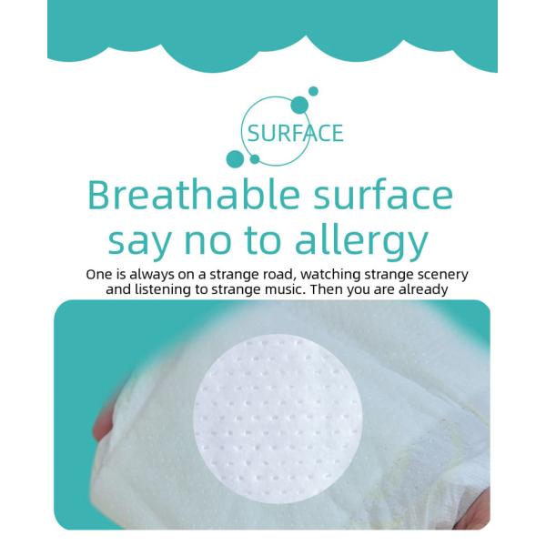 Free Sample Custom SAP Super Absorbing Performance Baby Diapers Disposable Nappies