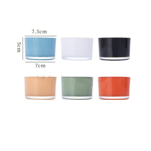 140ml Home Decoration Glass Scented Candle Jars With Lids and Box Sets