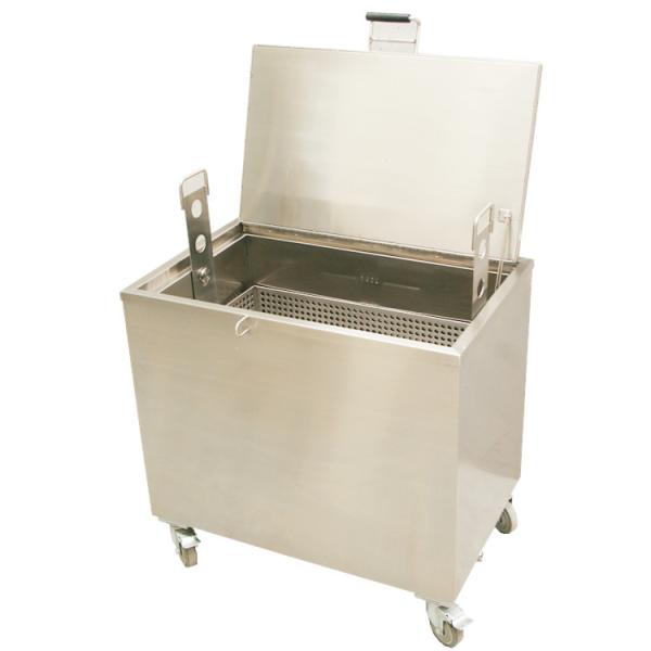 Large Stainless Oven Cleaning Dip Tank , Heated Soak Tank Hood Filters 230L