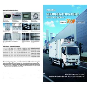 China Heat Insulating Truck Isuzu Refrigerated Truck , Isuzu 700p Vehicle on sale