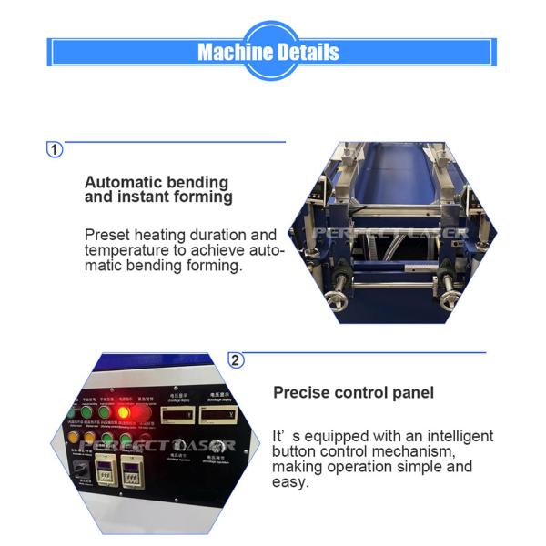 Perfect Laser Acrylic PVC Plastic Sheet Automatic Single Tube Hot Heat Manual Bending Bender Machine