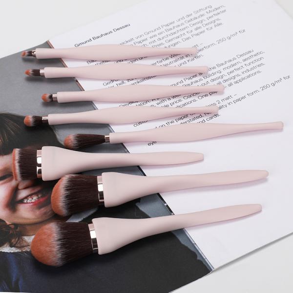 Compact Plastic Handle UV coating Mini Makeup Brush Set 14.5mm