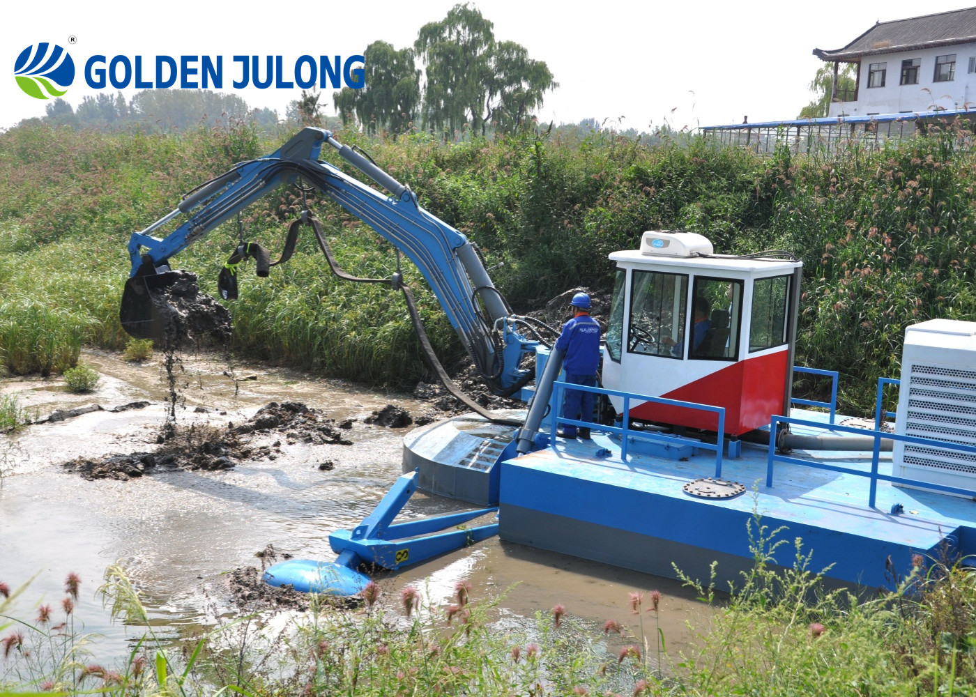 JULONG Amphibious Dredger for Low Cost Procurement and Accessory Processing