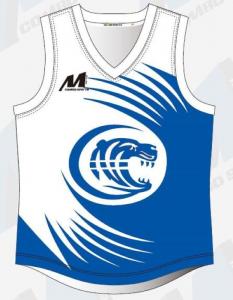 China Custom Sleeveless Personalised Afl Guernsey , BSCI 300gsm Mens Tank Singlets wholesale