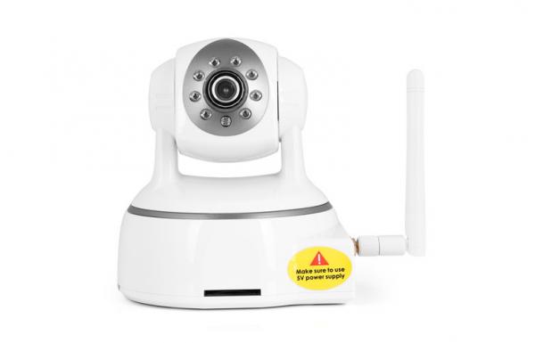 Quality Two Way Audio Plug And Play IP Cameras With SD Card Recording , Motion Detection for sale
