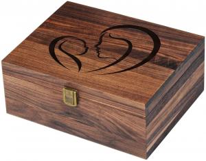 China Walnut Souvenir Wooden Packaging Box With Latch And Lid wholesale