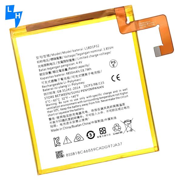 RECHARGABLE 4850mAh Tab battery for Lenovo Smart Tab-M10 battery TB-X605 L18D1P32 Replacement Battery