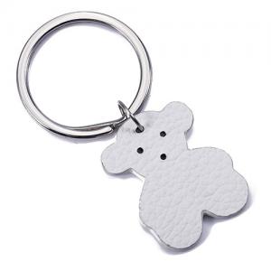 China Touch Love 316L Stainless Steel Key Ring / Fashion Jewelry Rings With Silver Plated on sale
