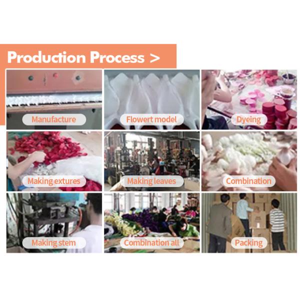 Artificial Bendable Flowers Garland Silk Rose Vine Wall Decoration Backdrop 8