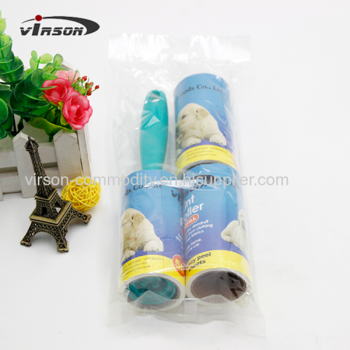 50sheets Tearable Custom Printed lint roller and Refills Set