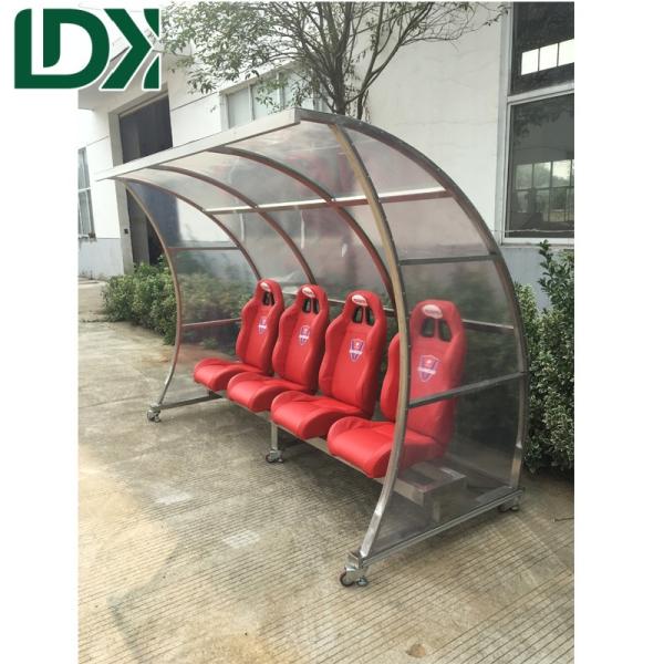 Aluminum Alloy Portable Soccer Pitch Team Shelter Soccer Training Equipment Substitute Bench