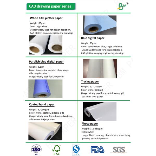 CAD Plotter drawing Paper 