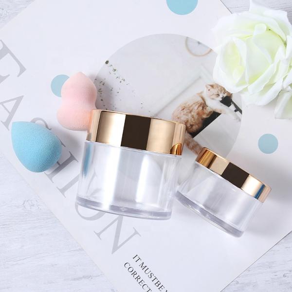 Cylindrical Face Cream 6Oz Plastic Containers With Lids