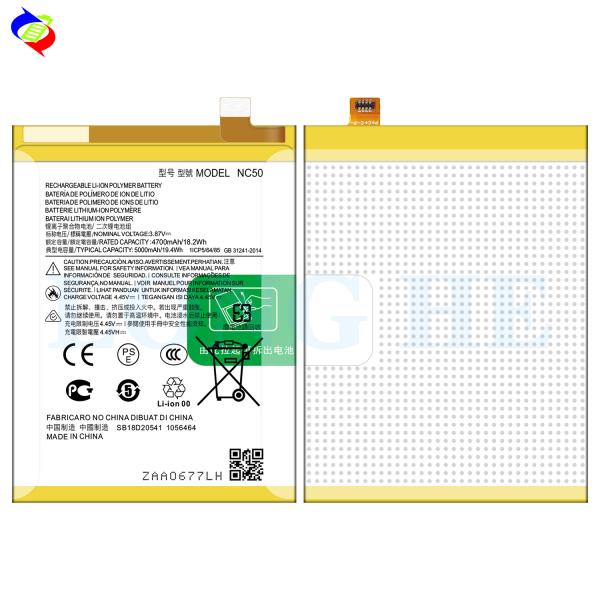 Lithium Polymer Battery for Motorola Moto G41/G32 NC50 Phone Batteries 5000mAh Replacement
