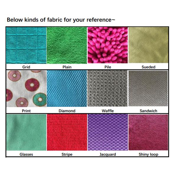 Yellow color size 40*40cm microfiber 1cm stripe towel polyester plain cleaning towel microfiber dish towels for kitchen