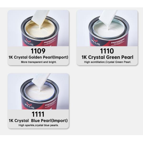Acrylic Pearlescent Car Paint High Color Saturation 1K Fine Red Pearl Metallic Car Paint Automotive Thinner