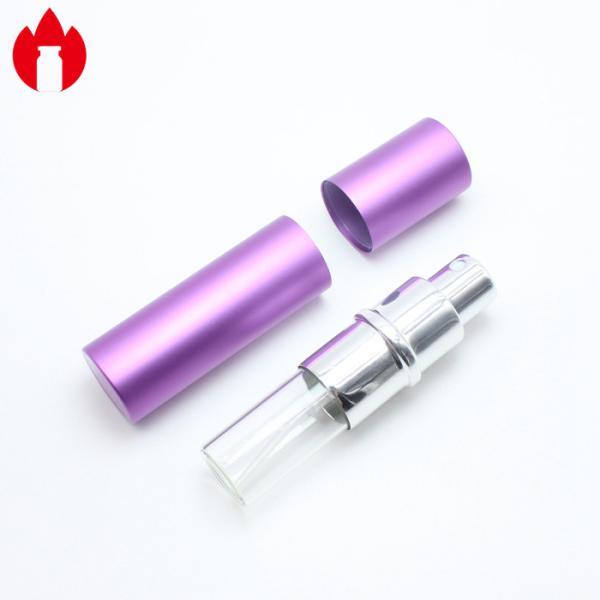 10ml Purple Cosmetic Pump Glass Vial With Screw Neck