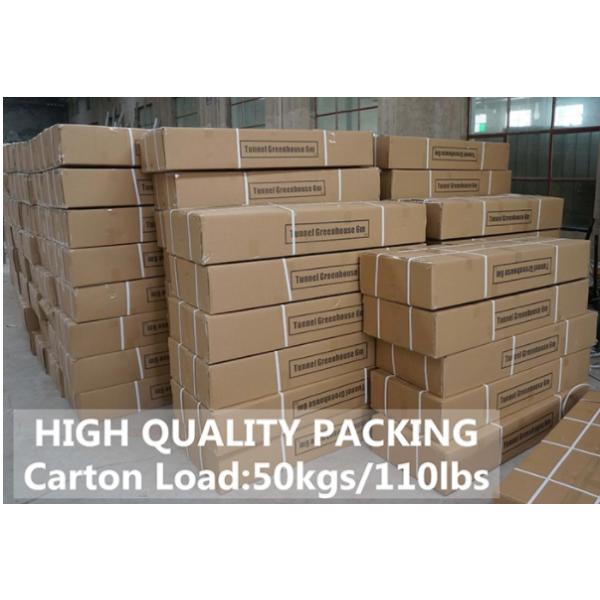 Windproof Walk In Tunnel Greenhouse UV Layer Protection Plastic Connectors