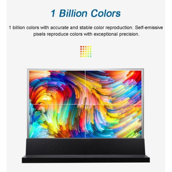 Aluminum Alloy Frame Transparent OLED Touch Display Advertising Player with High Brightness and 4K Ultra HD Resolution