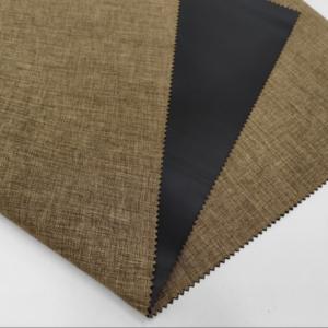 China Brown 600D Cation Fabric Color Card Options With PVC Coated Finish wholesale