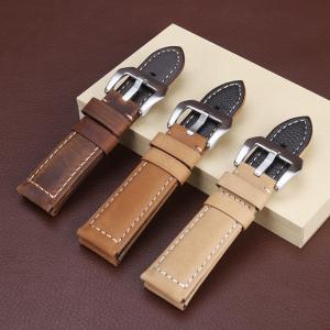 Buy cheap Abrasive leather watch belt watch fashion bracelet belt wrist light brown from wholesalers