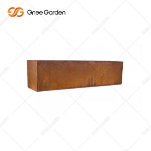 Outside Garden Corten Steel Square Planter Box Size Customizable RAL Colors