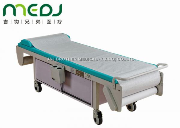 Quality MJSD03-01 Electric Examination Bed Silent Castors With Wooden Cabinet for sale