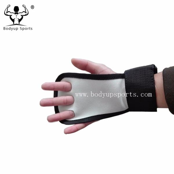 Quality Anti Slip Cross Training Gloves , Half Finger Weight Lifting Gloves With Wrist Straps for sale