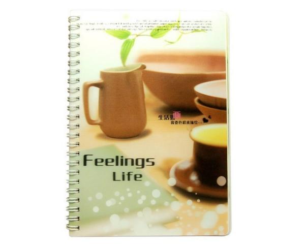 PLASTIC LENTICULAR Custom Logo PP PET Plastic Cover 3D Lenticular Notebook with