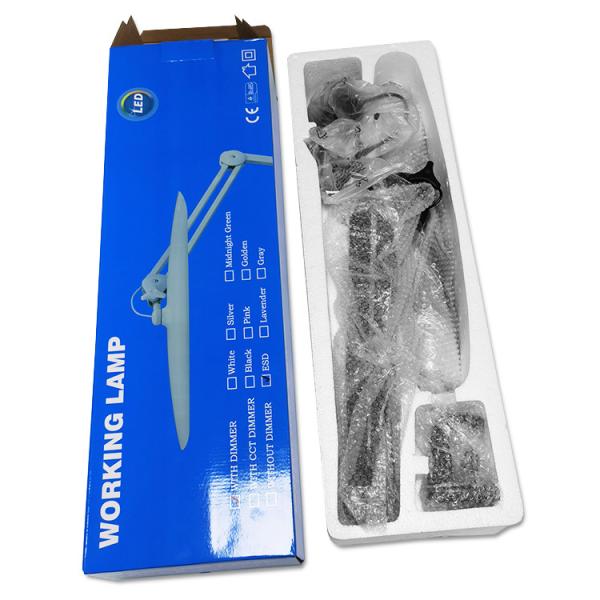 Cleanroom Esd Antistatic Working Lamp Black For Office Table