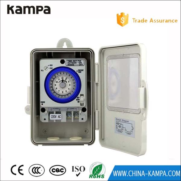 IP53 ACC220V 20Amp 24hours mechanical clock time switch timer box TB35R