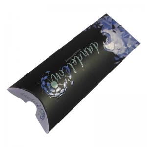 China Customized Weave Wig Pillow Box for Hair Extension Packaging With Logo Print on sale