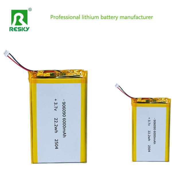 Li-ion Battery 906090 3.7v 6000mAh 22.2wh Rechargeable Lithium Ion Polymer Batteries For Power Supply