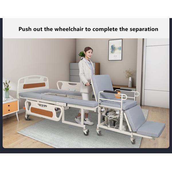 Multi-functional Manual Nursing Bed Wheelchair Bed for hospital patient Adjustable patient hospital bed